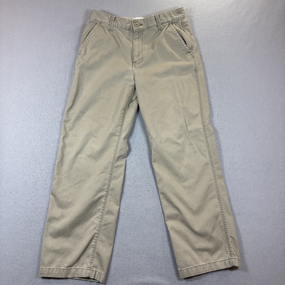 Aeropostale Mens Slim Straight Chino Pants Beige Khaki Stretch 32x32 Y2K